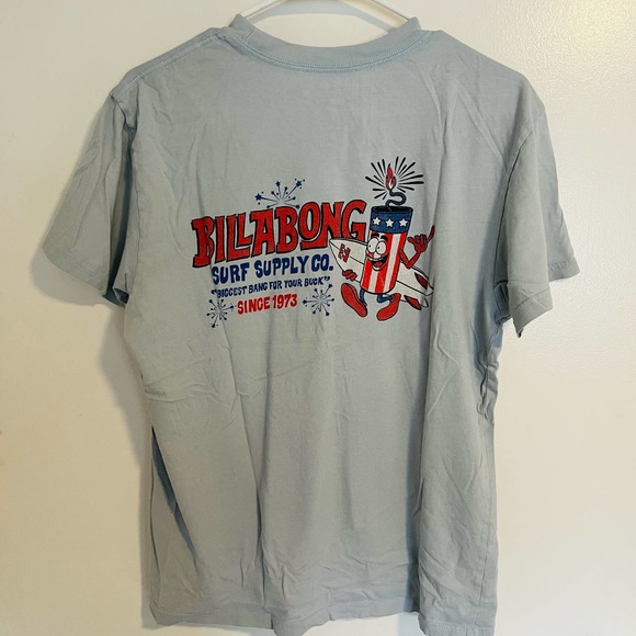 Billabong 4th of July Firecracker T-Shirt size S Core Fit - Picture 2 of 5
